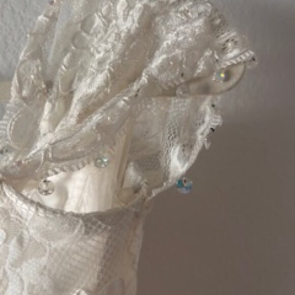 Stunning lace Pronovias Wedding or rehearsal dress! - Picture 8 of 9